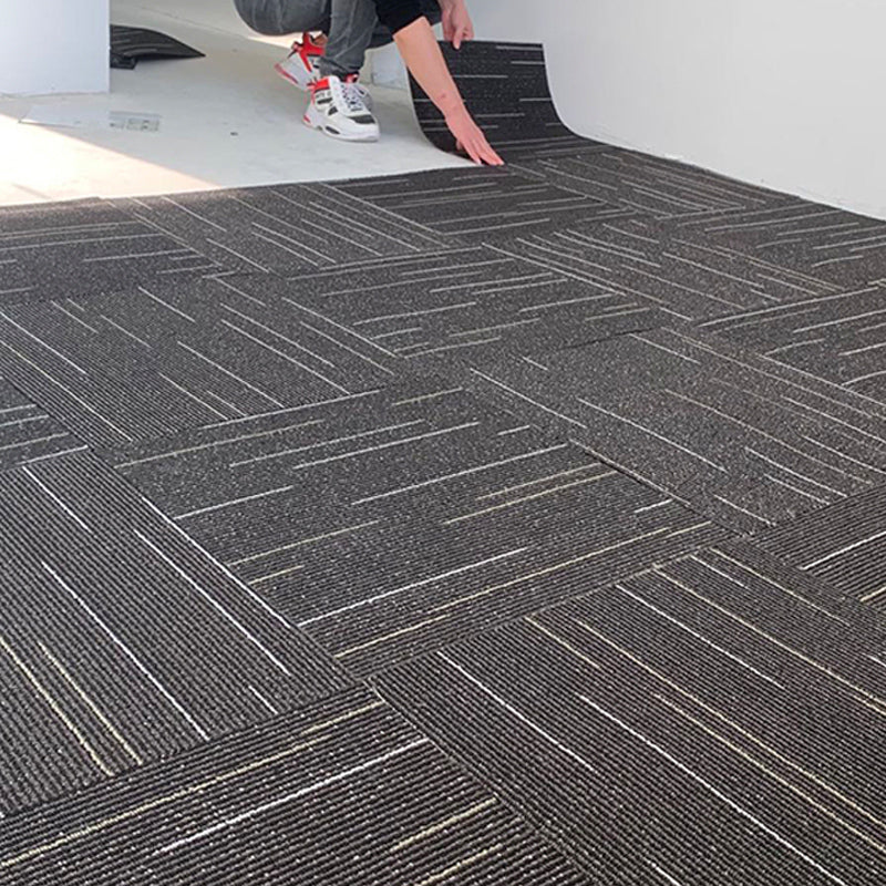 Modern Carpet Tiles Level Loop Fade Resistant Glue Down Carpet Tile Clearhalo 'Carpet Tiles & Carpet Squares' 'carpet_tiles_carpet_squares' 'Flooring 'Home Improvement' 'home_improvement' 'home_improvement_carpet_tiles_carpet_squares' Walls and Ceiling' 7385317
