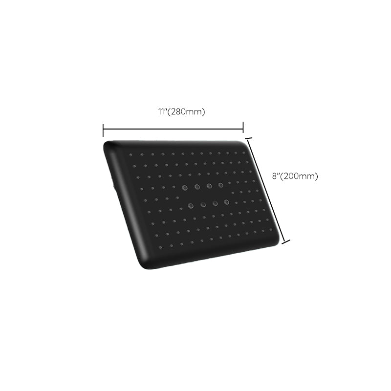 Metal Shower Head Combo Modern Square Fixed Shower Head for Bathroom Clearhalo 'Bathroom Remodel & Bathroom Fixtures' 'Home Improvement' 'home_improvement' 'home_improvement_shower_heads' 'Shower Heads' 'shower_heads' 'Showers & Bathtubs Plumbing' 'Showers & Bathtubs' 7385377