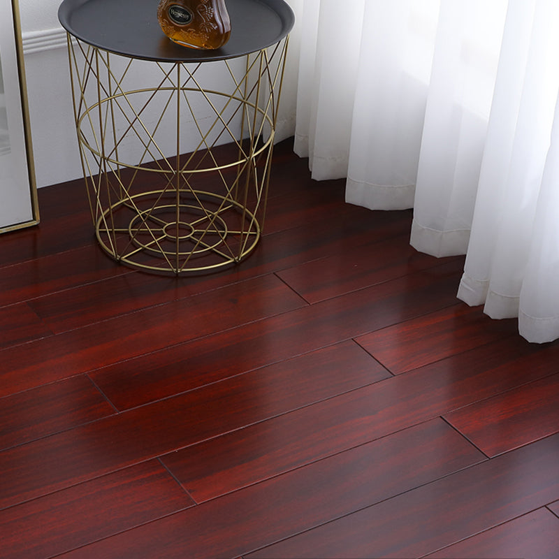 Contemporary Wood Floor Planks Water Resistant Click Lock Plank Flooring Red Brown Clearhalo 'Flooring 'Hardwood Flooring' 'hardwood_flooring' 'Home Improvement' 'home_improvement' 'home_improvement_hardwood_flooring' Walls and Ceiling' 7385699