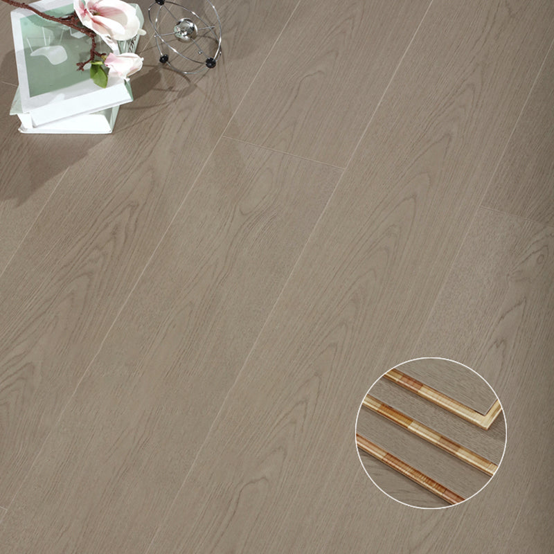 Traditional Wood Floor Planks Click Lock Wire Brushed Trim Piece Teak Clearhalo 'Flooring 'Hardwood Flooring' 'hardwood_flooring' 'Home Improvement' 'home_improvement' 'home_improvement_hardwood_flooring' Walls and Ceiling' 7385729