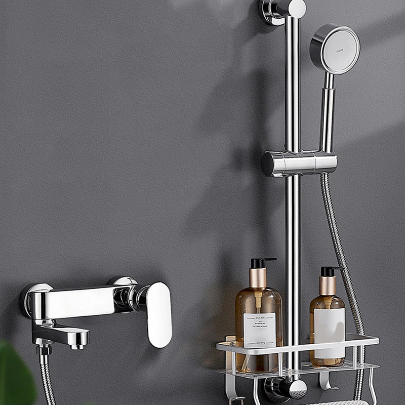 Modern Tub Filler Swivel Spout Wall Mounted Bath Faucet Trim Clearhalo 'Bathroom Remodel & Bathroom Fixtures' 'Bathtub Faucets' 'bathtub_faucets' 'Home Improvement' 'home_improvement' 'home_improvement_bathtub_faucets' 7385842