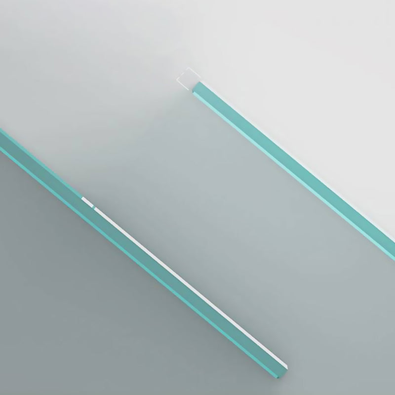 Gray Single Sliding Door Shower Door Tempered Glass Shower Door Clearhalo 'Bathroom Remodel & Bathroom Fixtures' 'Home Improvement' 'home_improvement' 'home_improvement_shower_tub_doors' 'Shower and Tub Doors' 'shower_tub_doors' 'Showers & Bathtubs' 7386425