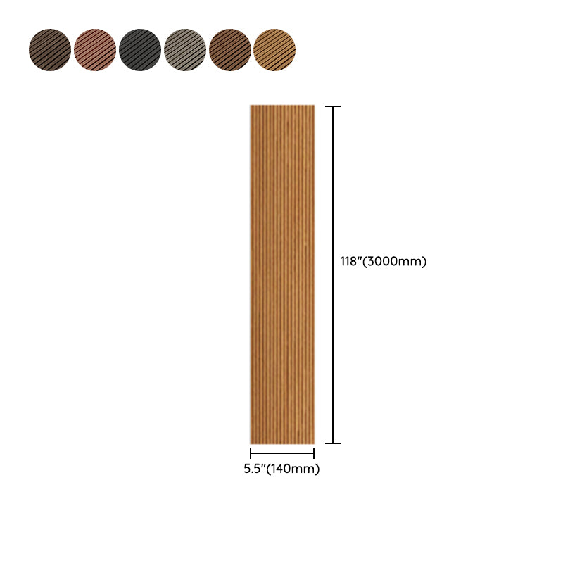 Nailed Decking Tiles Composite 118" x 5.5" Deck Tile Kit Outdoor Patio Clearhalo 'Home Improvement' 'home_improvement' 'home_improvement_outdoor_deck_tiles_planks' 'Outdoor Deck Tiles & Planks' 'Outdoor Flooring & Tile' 'Outdoor Remodel' 'outdoor_deck_tiles_planks' 7386504