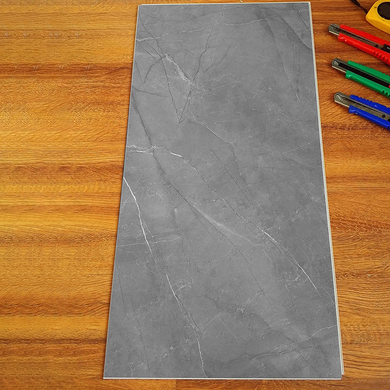 Modern Laminate Scratch Resistant Tongue and Groove Locking 4.2mm Thickness Dark Gray Clearhalo 'Flooring 'Home Improvement' 'home_improvement' 'home_improvement_laminate_flooring' 'Laminate Flooring' 'laminate_flooring' Walls and Ceiling' 7387123