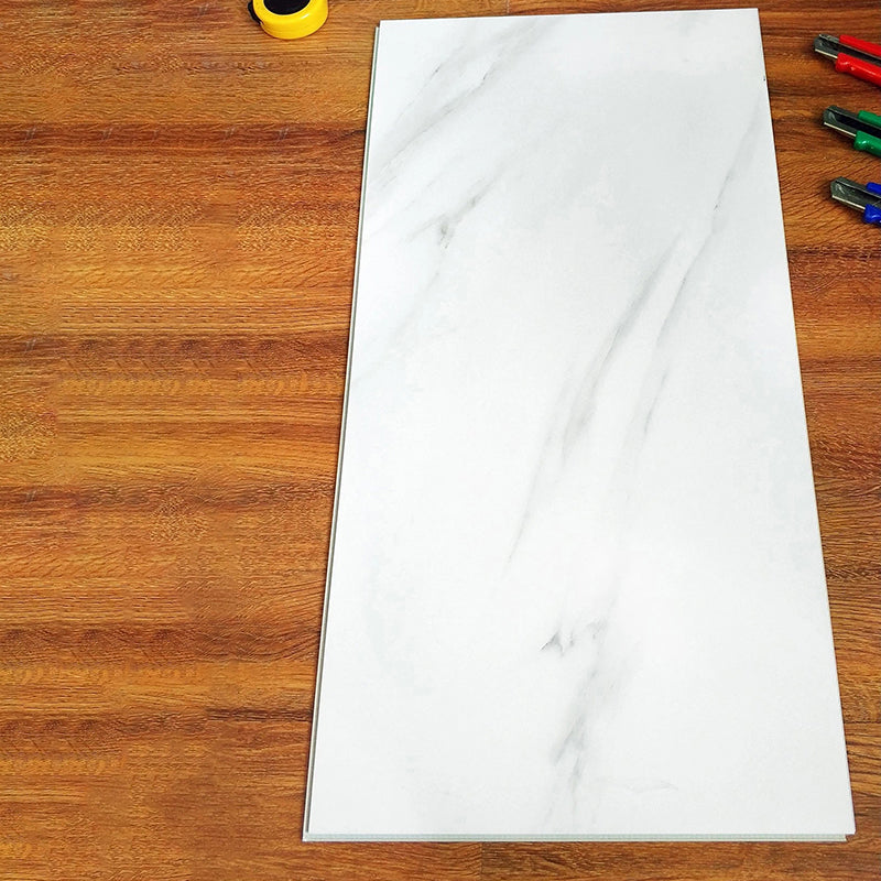 Modern Laminate Scratch Resistant Tongue and Groove Locking 4.2mm Thickness White Clearhalo 'Flooring 'Home Improvement' 'home_improvement' 'home_improvement_laminate_flooring' 'Laminate Flooring' 'laminate_flooring' Walls and Ceiling' 7387125