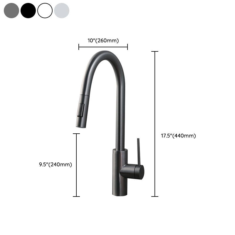 Swivel Spout Kitchen Bar Faucet Touch Sensor with Pull Out Sprayer Clearhalo 'Home Improvement' 'home_improvement' 'home_improvement_kitchen_faucets' 'Kitchen Faucets' 'Kitchen Remodel & Kitchen Fixtures' 'Kitchen Sinks & Faucet Components' 'kitchen_faucets' 7387203