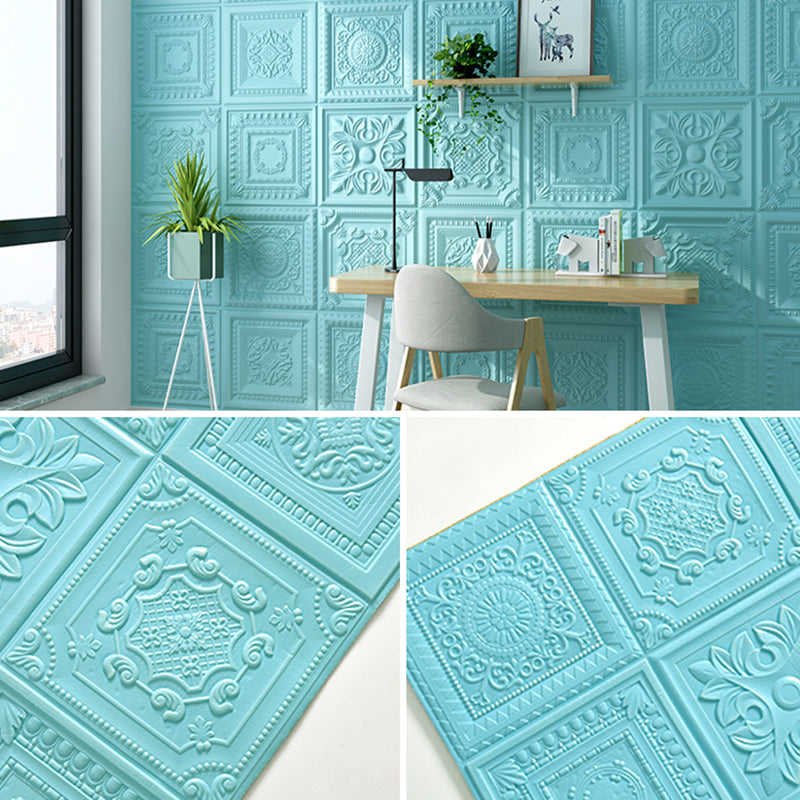 Modern Pearl Wainscoting Wall Access Panel Peel and Stick Wall Tile Set of 10 Blue 10-Piece Set Antique Clearhalo 'Flooring 'Home Improvement' 'home_improvement' 'home_improvement_wall_paneling' 'Wall Paneling' 'wall_paneling' 'Walls & Ceilings' Walls and Ceiling' 7387212