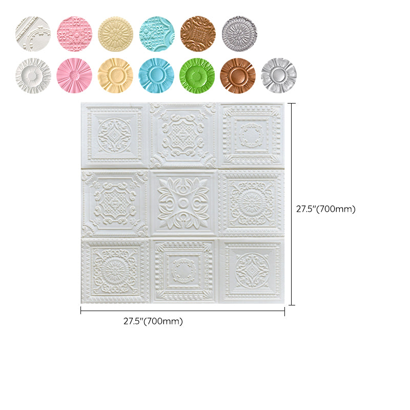 Modern Pearl Wainscoting Wall Access Panel Peel and Stick Wall Tile Set of 10 Clearhalo 'Flooring 'Home Improvement' 'home_improvement' 'home_improvement_wall_paneling' 'Wall Paneling' 'wall_paneling' 'Walls & Ceilings' Walls and Ceiling' 7387228