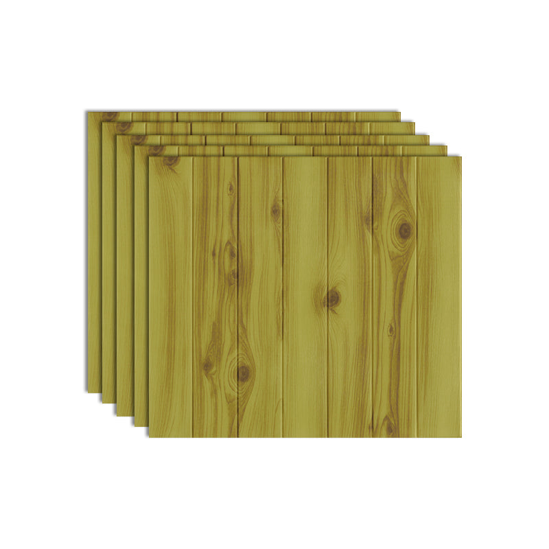 Plastic Wall Paneling Peel and Stick Waterproof Wood Planks Paneling Turquoise 5-Piece Set Clearhalo 'Flooring 'Home Improvement' 'home_improvement' 'home_improvement_wall_paneling' 'Wall Paneling' 'wall_paneling' 'Walls & Ceilings' Walls and Ceiling' 7387309