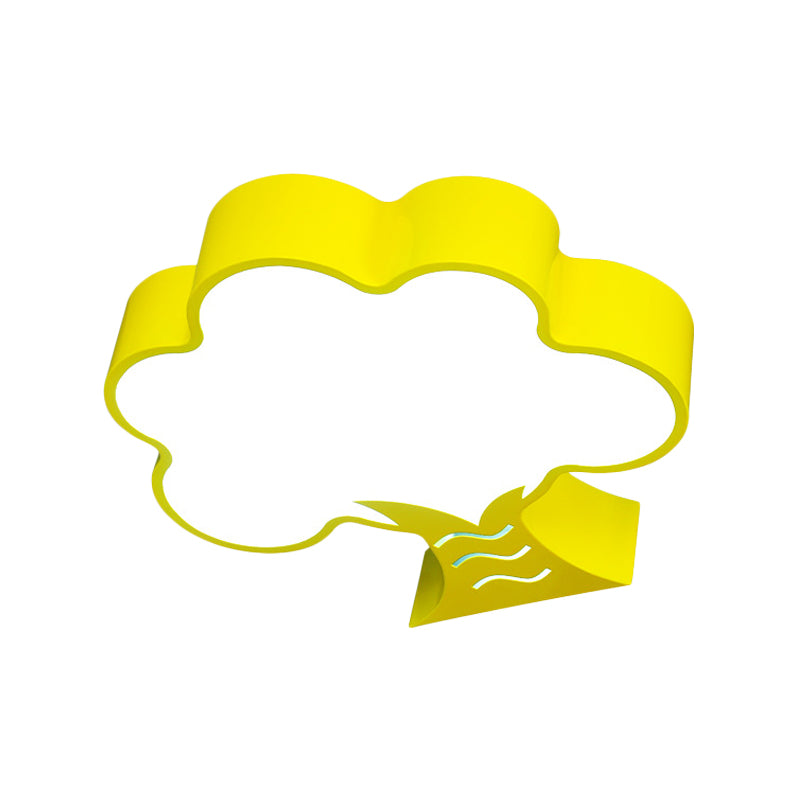 Tree Flushmount Ceiling Fixture Kids Style Acrylic Yellow/Red/Blue LED Flush Light for Nursery Clearhalo 'Ceiling Lights' 'Close To Ceiling Lights' 'Close to ceiling' 'Flush mount' Lighting' 738790