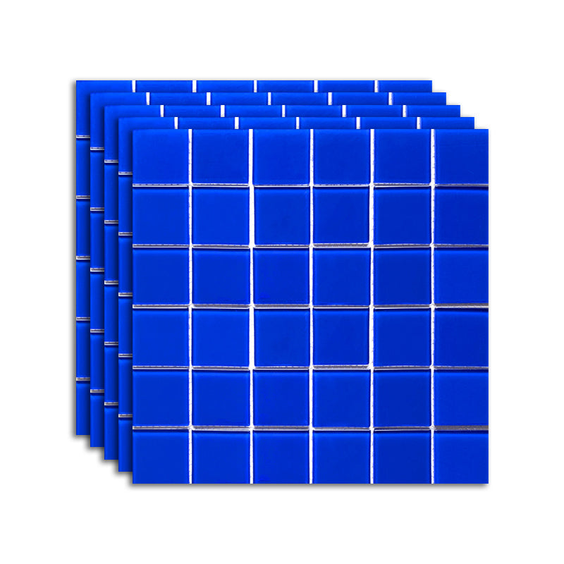 Brick Look Wall & Floor Tile Glass Wall & Floor Tile for Indoor and Outdoor Royal Blue 11 Pieces Clearhalo 'Floor Tiles & Wall Tiles' 'floor_tiles_wall_tiles' 'Flooring 'Home Improvement' 'home_improvement' 'home_improvement_floor_tiles_wall_tiles' Walls and Ceiling' 7387921