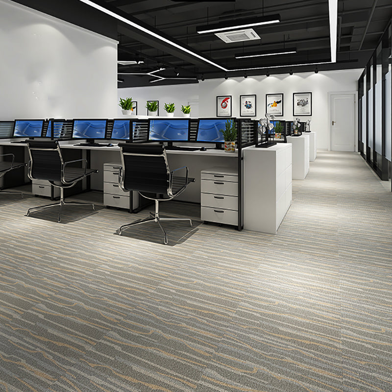 Water-resistant Plastic Floor Rectangular Fabric Look Square Edge Floor Tile Clearhalo 'Flooring 'Home Improvement' 'home_improvement' 'home_improvement_vinyl_flooring' 'Vinyl Flooring' 'vinyl_flooring' Walls and Ceiling' 7387995