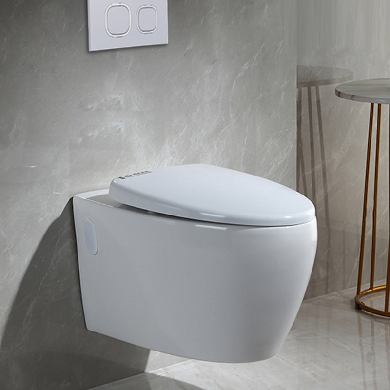 Contemporary Wall Mount Toilet Bowl White Seat Included Urine Toilet for Bathroom Clearhalo 'Bathroom Remodel & Bathroom Fixtures' 'Home Improvement' 'home_improvement' 'home_improvement_toilets' 'Toilets & Bidets' 'Toilets' 7388567