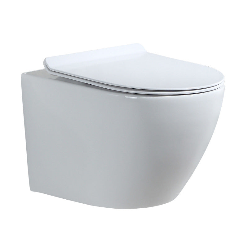 Contemporary Wall Mount Toilet Bowl White Seat Included Urine Toilet for Bathroom Clearhalo 'Bathroom Remodel & Bathroom Fixtures' 'Home Improvement' 'home_improvement' 'home_improvement_toilets' 'Toilets & Bidets' 'Toilets' 7388569