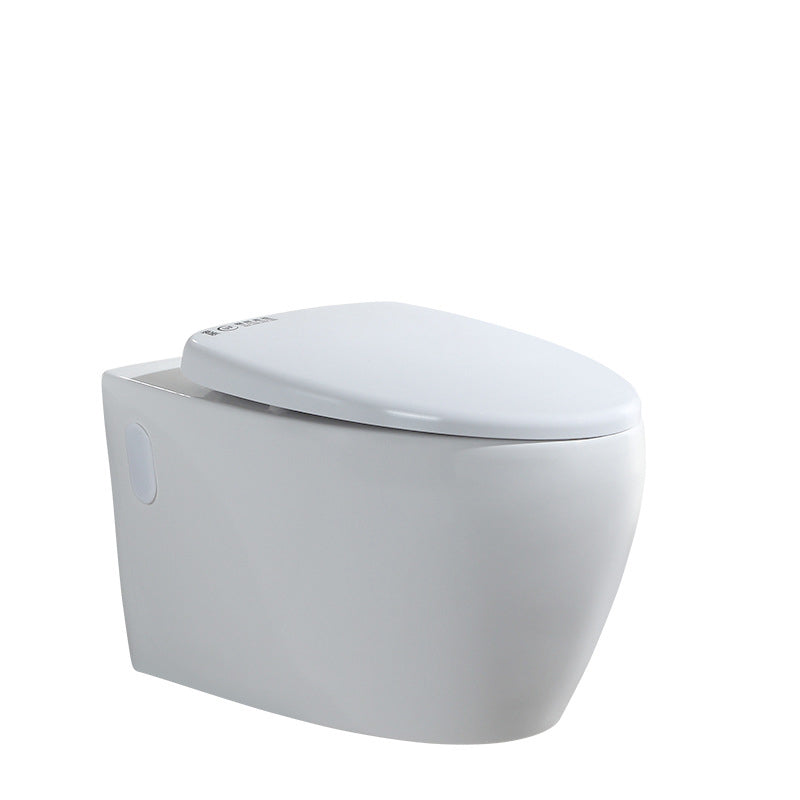 Contemporary Wall Mount Toilet Bowl White Seat Included Urine Toilet for Bathroom 16"L x 23"W x 14"H Toilet Only Clearhalo 'Bathroom Remodel & Bathroom Fixtures' 'Home Improvement' 'home_improvement' 'home_improvement_toilets' 'Toilets & Bidets' 'Toilets' 7388582