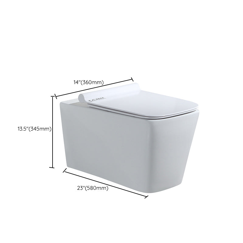 Contemporary Wall Mount Toilet Bowl White Seat Included Urine Toilet for Bathroom Clearhalo 'Bathroom Remodel & Bathroom Fixtures' 'Home Improvement' 'home_improvement' 'home_improvement_toilets' 'Toilets & Bidets' 'Toilets' 7388594