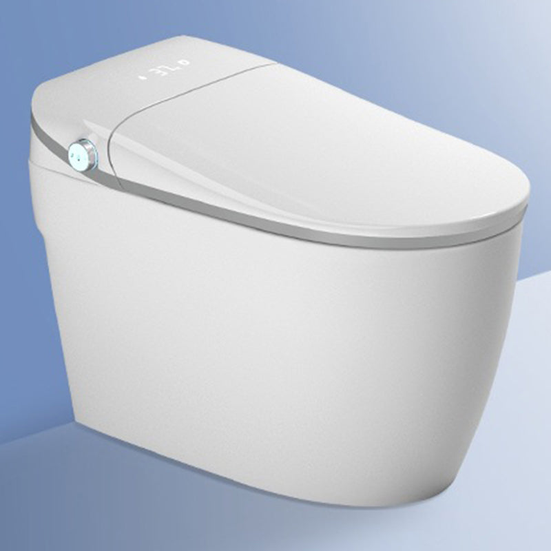 Modern White Flush Toilet Floor Mount Toilet Bowl for Washroom Grey Clearhalo 'Bathroom Remodel & Bathroom Fixtures' 'Home Improvement' 'home_improvement' 'home_improvement_toilets' 'Toilets & Bidets' 'Toilets' 7388600