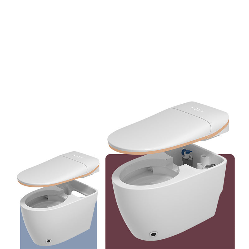 Modern White Flush Toilet Floor Mount Toilet Bowl for Washroom Clearhalo 'Bathroom Remodel & Bathroom Fixtures' 'Home Improvement' 'home_improvement' 'home_improvement_toilets' 'Toilets & Bidets' 'Toilets' 7388604
