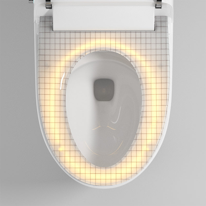 Modern White Flush Toilet Floor Mount Toilet Bowl for Washroom Clearhalo 'Bathroom Remodel & Bathroom Fixtures' 'Home Improvement' 'home_improvement' 'home_improvement_toilets' 'Toilets & Bidets' 'Toilets' 7388607