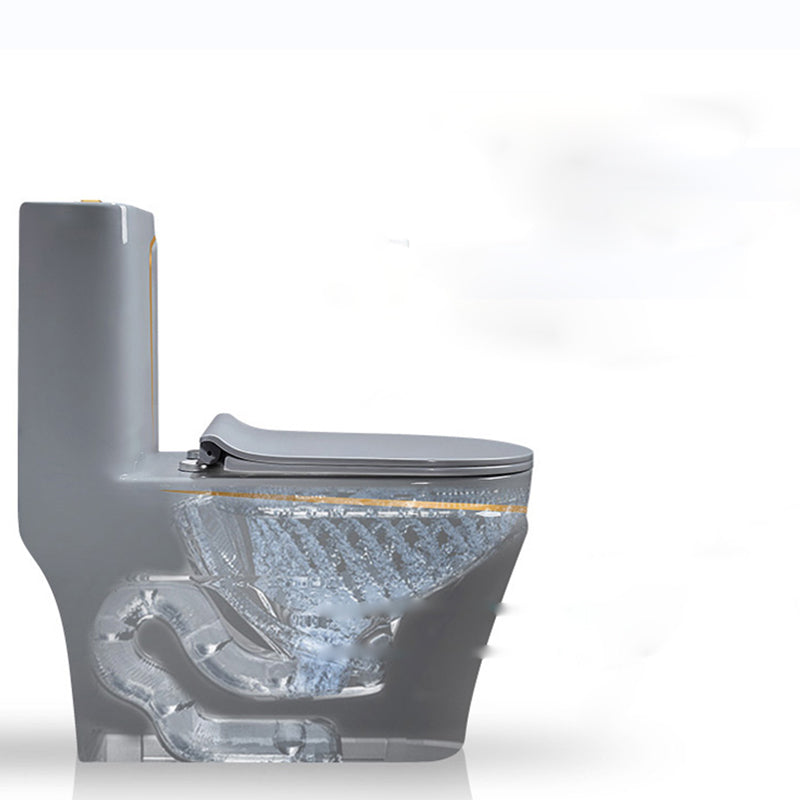 Traditional Floor Mount Toilet Seat Included Toilet Bowl for Bathroom Clearhalo 'Bathroom Remodel & Bathroom Fixtures' 'Home Improvement' 'home_improvement' 'home_improvement_toilets' 'Toilets & Bidets' 'Toilets' 7388665