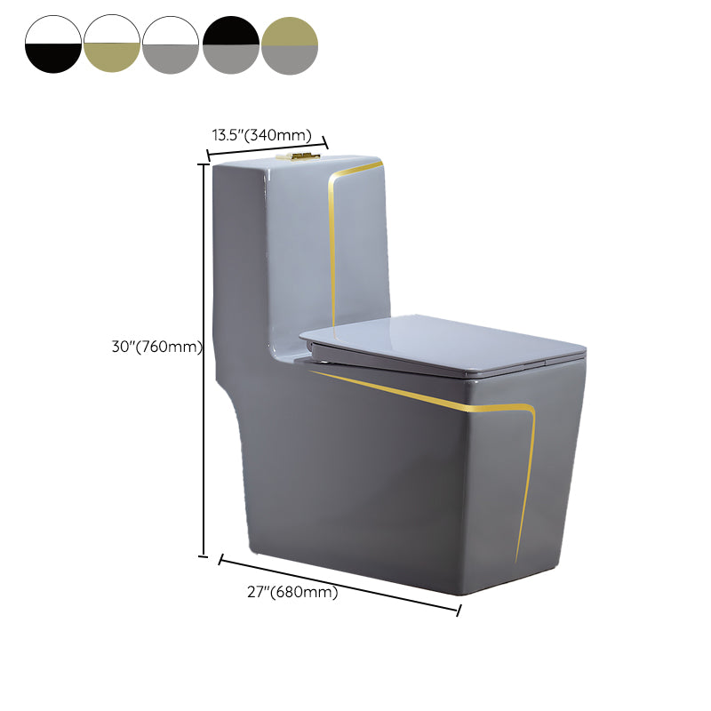 Traditional Floor Mount Toilet Seat Included Toilet Bowl for Bathroom Clearhalo 'Bathroom Remodel & Bathroom Fixtures' 'Home Improvement' 'home_improvement' 'home_improvement_toilets' 'Toilets & Bidets' 'Toilets' 7388673