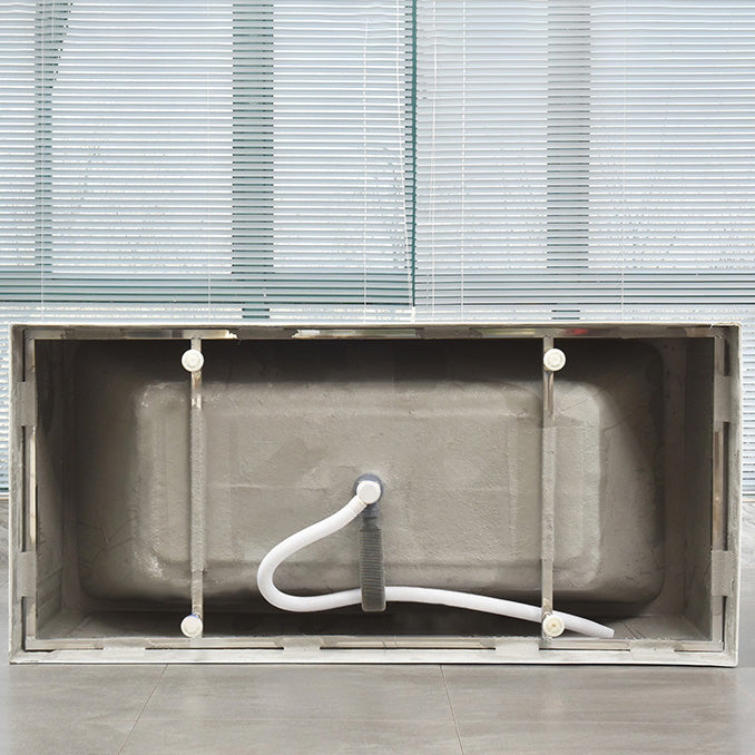 Acrylic Center Bath Stand Alone Soaking Rectangular Modern Bathtub Clearhalo 'Bathroom Remodel & Bathroom Fixtures' 'Bathtubs' 'Home Improvement' 'home_improvement' 'home_improvement_bathtubs' 'Showers & Bathtubs' 7388807