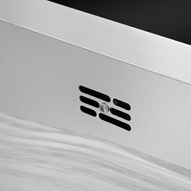 Contemporary Style Kitchen Sink Soundproof Design Kitchen Sink with Overflow Hole Clearhalo 'Home Improvement' 'home_improvement' 'home_improvement_kitchen_sinks' 'Kitchen Remodel & Kitchen Fixtures' 'Kitchen Sinks & Faucet Components' 'Kitchen Sinks' 'kitchen_sinks' 7389323