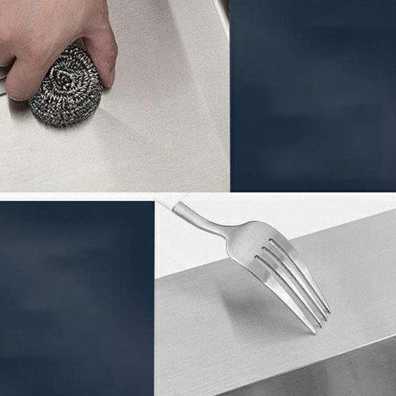 Contemporary Style Kitchen Sink Soundproof Design Kitchen Sink with Overflow Hole Clearhalo 'Home Improvement' 'home_improvement' 'home_improvement_kitchen_sinks' 'Kitchen Remodel & Kitchen Fixtures' 'Kitchen Sinks & Faucet Components' 'Kitchen Sinks' 'kitchen_sinks' 7389325