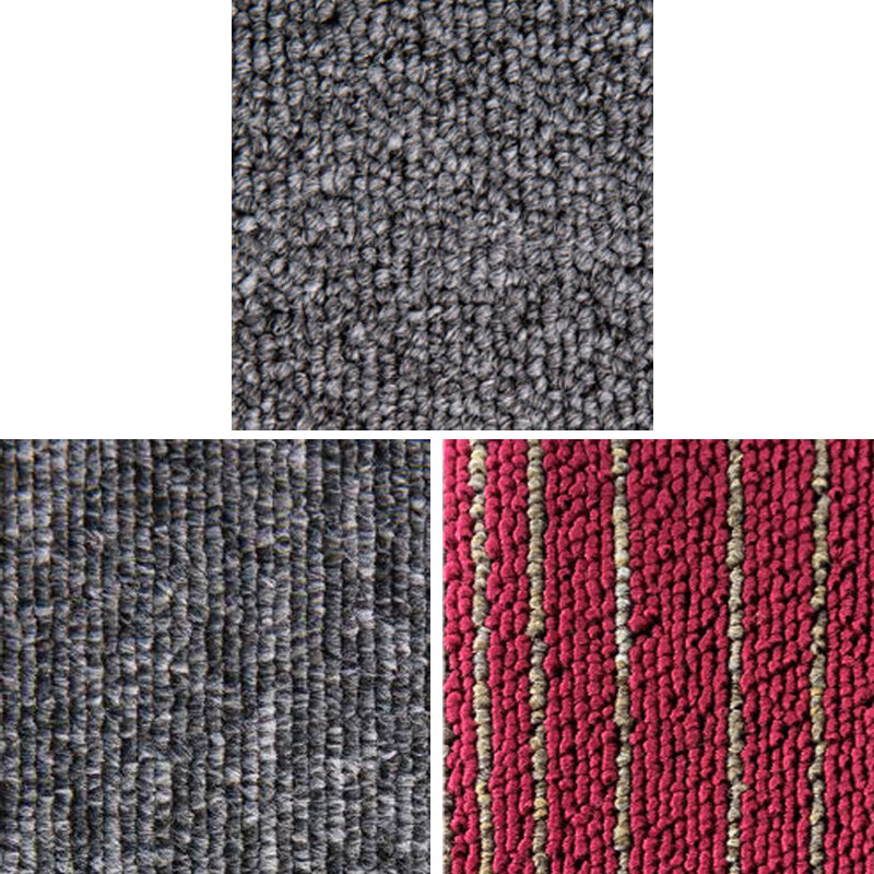 Modern Carpet Tiles Multi Level Loop Glue Down Non-Skid Carpet Tile for Foyer Clearhalo 'Carpet Tiles & Carpet Squares' 'carpet_tiles_carpet_squares' 'Flooring 'Home Improvement' 'home_improvement' 'home_improvement_carpet_tiles_carpet_squares' Walls and Ceiling' 7389349