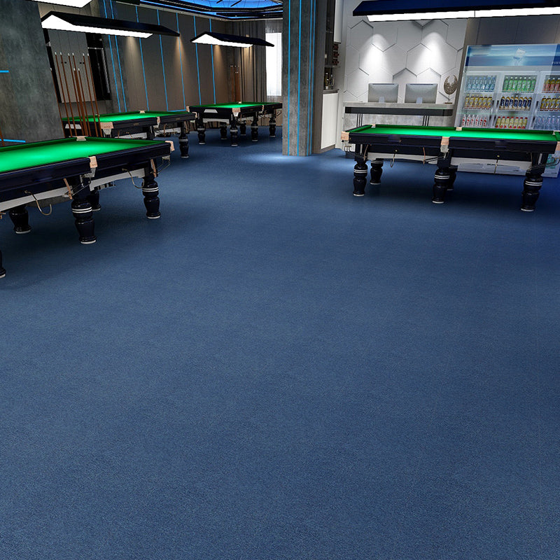 Modern Carpet Tiles Multi Level Loop Glue Down Non-Skid Carpet Tile for Foyer Blue 40-Piece Set Clearhalo 'Carpet Tiles & Carpet Squares' 'carpet_tiles_carpet_squares' 'Flooring 'Home Improvement' 'home_improvement' 'home_improvement_carpet_tiles_carpet_squares' Walls and Ceiling' 7389370