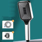 Modern Rectangular Hand Shower Self-Cleaning Wall-Mount Hand Shower Silver Shower Heads & Hose & Wall pedestal Clearhalo 'Bathroom Remodel & Bathroom Fixtures' 'Home Improvement' 'home_improvement' 'home_improvement_shower_heads' 'Shower Heads' 'shower_heads' 'Showers & Bathtubs Plumbing' 'Showers & Bathtubs' 7390020