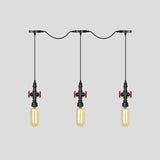 Black Capsule Tandem Multi-Pendant Industrial Amber Glass 3/5/7-Light Restaurant Hanging Lamp Kit Clearhalo 'Ceiling Lights' 'Glass shade' 'Glass' 'Industrial Pendants' 'Industrial' 'Middle Century Pendants' 'Pendant Lights' 'Pendants' 'Tiffany' Lighting' 739021