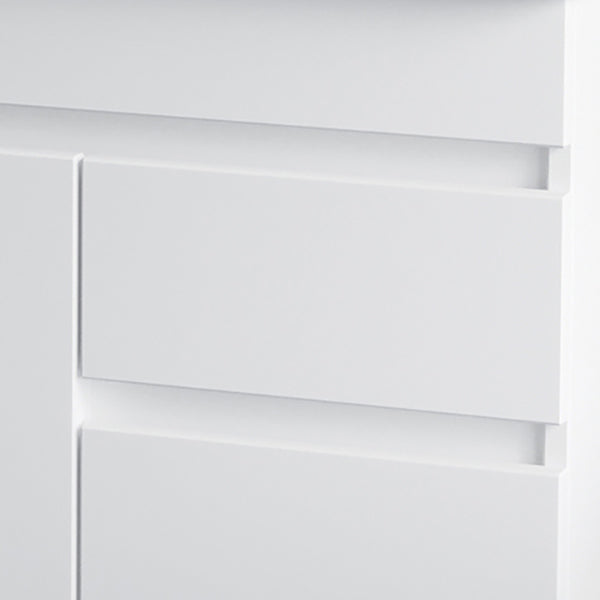 Ceramic Single Bathroom Vanity Modern White Rectangular Freestanding Vanity Set Clearhalo 'Bathroom Remodel & Bathroom Fixtures' 'Bathroom Vanities' 'bathroom_vanities' 'Home Improvement' 'home_improvement' 'home_improvement_bathroom_vanities' 7390325