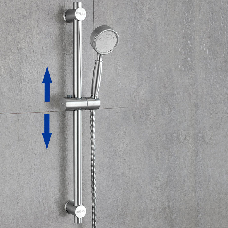 Modern Bathtub Faucet 304 Stainless Steel Swivel Spout Wall Mounted Tub Faucet Trim Clearhalo 'Bathroom Remodel & Bathroom Fixtures' 'Bathtub Faucets' 'bathtub_faucets' 'Home Improvement' 'home_improvement' 'home_improvement_bathtub_faucets' 7390862