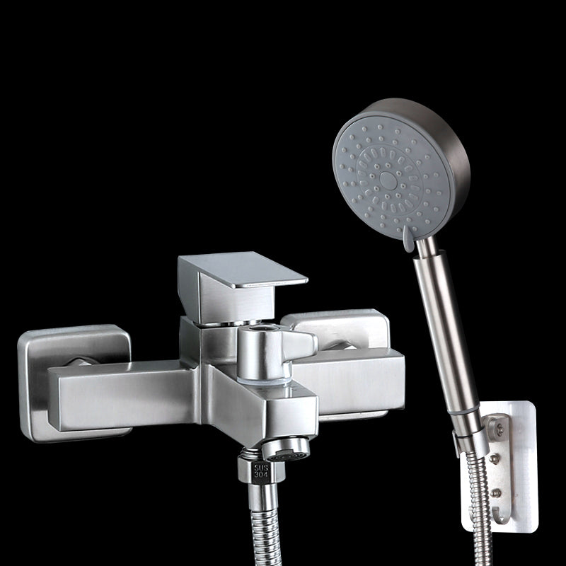 Modern Tub Faucet Trim 304 Stainless Steel Wall Mount Bathroom Faucet ...
