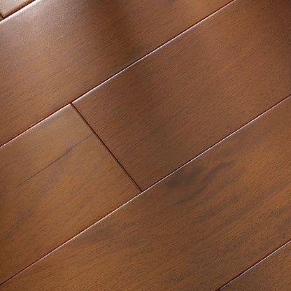 Rectangle Hardwood Deck Tiles Solid Contemporary Hardwood Flooring Black Walnut Tongue and Groove Clearhalo 'Flooring 'Hardwood Flooring' 'hardwood_flooring' 'Home Improvement' 'home_improvement' 'home_improvement_hardwood_flooring' Walls and Ceiling' 7390971
