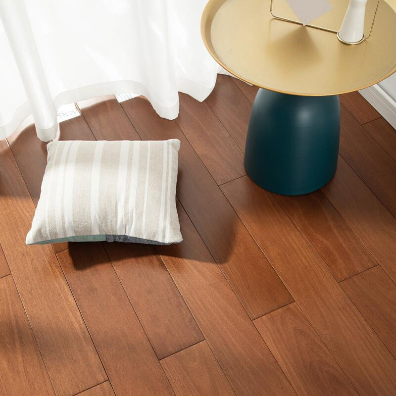 Contemporary Hardwood Deck Tiles Rectangle Solid Hardwood Flooring Brown Clearhalo 'Flooring 'Hardwood Flooring' 'hardwood_flooring' 'Home Improvement' 'home_improvement' 'home_improvement_hardwood_flooring' Walls and Ceiling' 7390985
