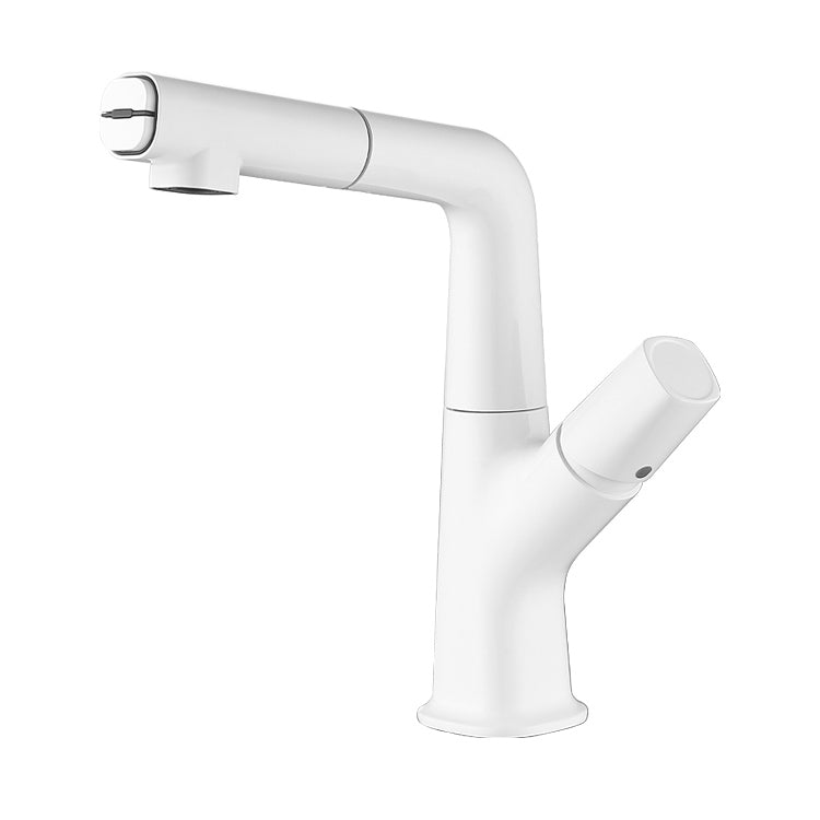 Modern Style Kitchen Faucet Copper Knob Handle Pull Down Kitchen Faucet Clearhalo 'Home Improvement' 'home_improvement' 'home_improvement_kitchen_faucets' 'Kitchen Faucets' 'Kitchen Remodel & Kitchen Fixtures' 'Kitchen Sinks & Faucet Components' 'kitchen_faucets' 7391901