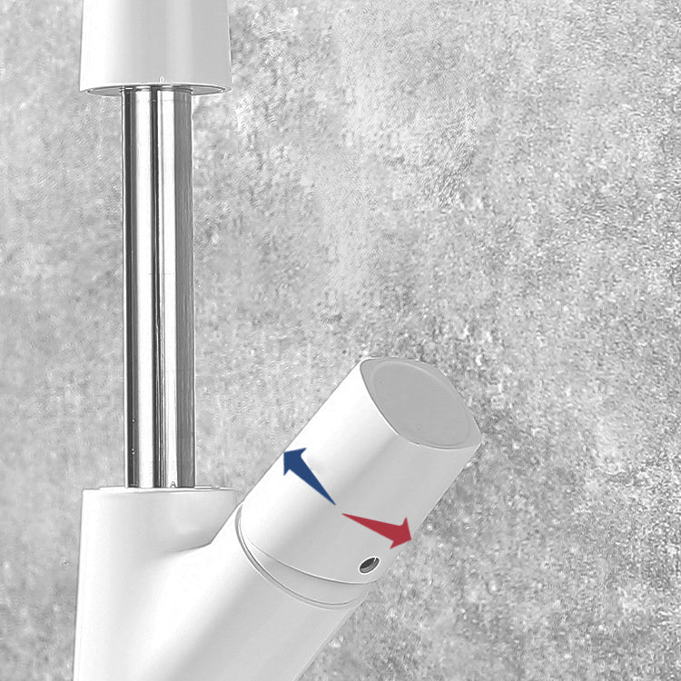 Modern Style Kitchen Faucet Copper Knob Handle Pull Down Kitchen Faucet Clearhalo 'Home Improvement' 'home_improvement' 'home_improvement_kitchen_faucets' 'Kitchen Faucets' 'Kitchen Remodel & Kitchen Fixtures' 'Kitchen Sinks & Faucet Components' 'kitchen_faucets' 7391903