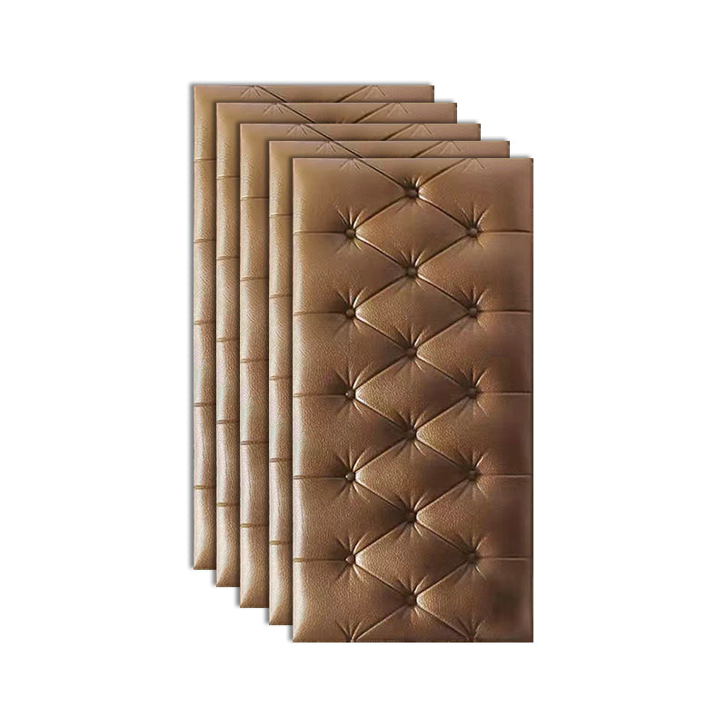 3D Backsplash Panels Contemporary Peel and Stick Wall Paneling Coffee 5-Piece Set Clearhalo 'Flooring 'Home Improvement' 'home_improvement' 'home_improvement_wall_paneling' 'Wall Paneling' 'wall_paneling' 'Walls & Ceilings' Walls and Ceiling' 7391922