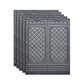 Plastic Backsplash Panels Peel and Stick Wainscoting with Waterproof Dark Gray 5-Piece Set Clearhalo 'Flooring 'Home Improvement' 'home_improvement' 'home_improvement_wall_paneling' 'Wall Paneling' 'wall_paneling' 'Walls & Ceilings' Walls and Ceiling' 7391928