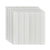 Plastic Backsplash Panels Peel and Stick Wainscoting with Waterproof Off-White 5-Piece Set Clearhalo 'Flooring 'Home Improvement' 'home_improvement' 'home_improvement_wall_paneling' 'Wall Paneling' 'wall_paneling' 'Walls & Ceilings' Walls and Ceiling' 7391951
