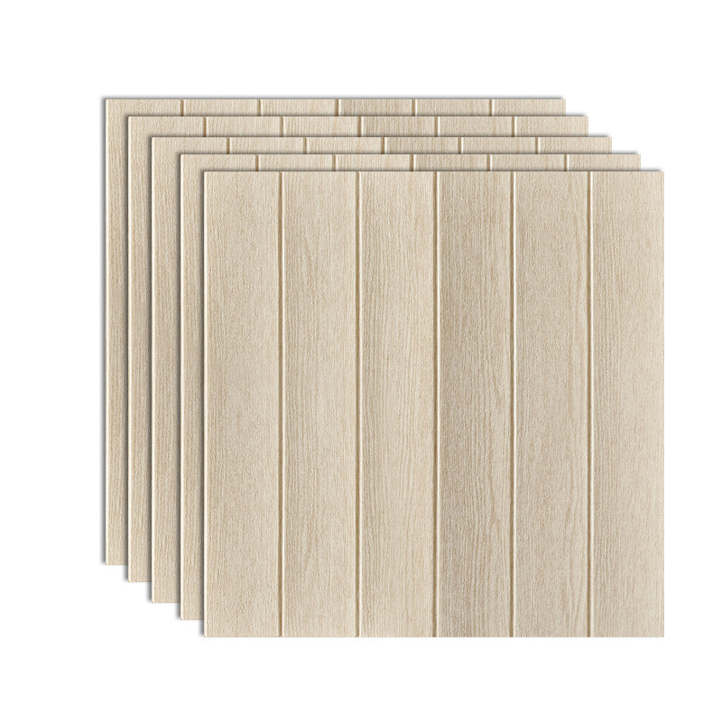 Plastic Backsplash Panels Peel and Stick Wainscoting with Waterproof Butter Yellow 5-Piece Set Clearhalo 'Flooring 'Home Improvement' 'home_improvement' 'home_improvement_wall_paneling' 'Wall Paneling' 'wall_paneling' 'Walls & Ceilings' Walls and Ceiling' 7391955