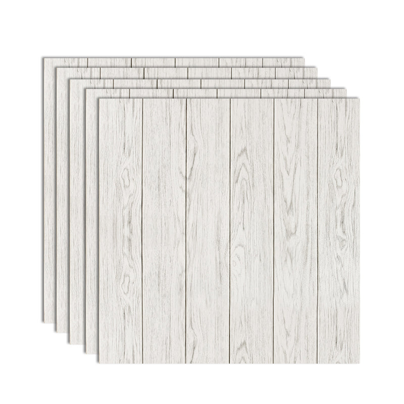Plastic Backsplash Panels Peel and Stick Wainscoting with Waterproof Cream White 5-Piece Set Clearhalo 'Flooring 'Home Improvement' 'home_improvement' 'home_improvement_wall_paneling' 'Wall Paneling' 'wall_paneling' 'Walls & Ceilings' Walls and Ceiling' 7391956