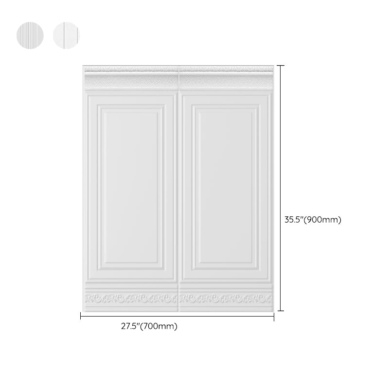 Plastic Backsplash Panels Peel and Stick Wainscoting with Waterproof Clearhalo 'Flooring 'Home Improvement' 'home_improvement' 'home_improvement_wall_paneling' 'Wall Paneling' 'wall_paneling' 'Walls & Ceilings' Walls and Ceiling' 7391958