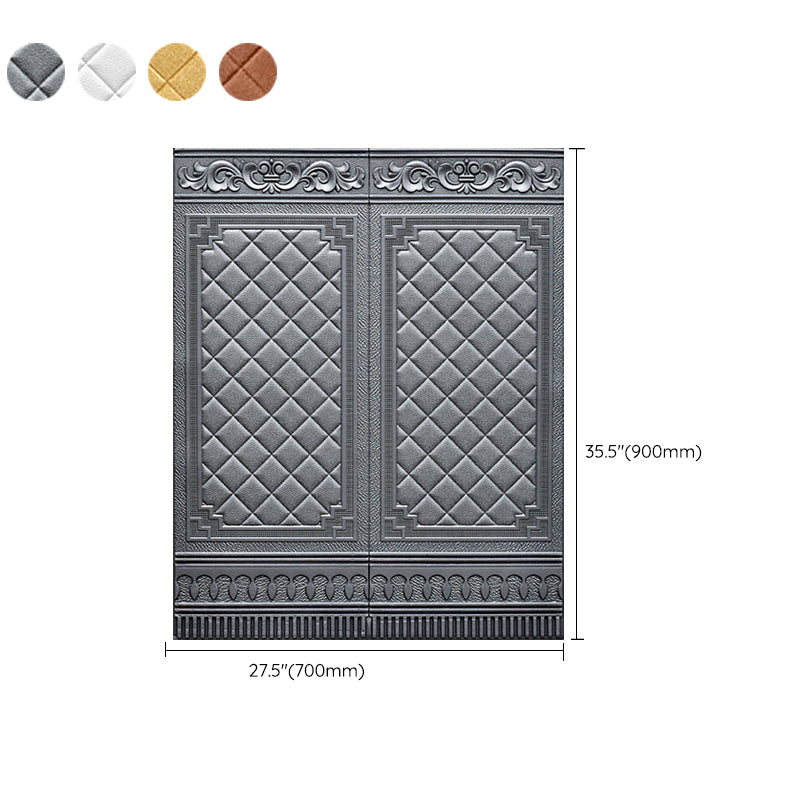 Plastic Backsplash Panels Peel and Stick Wainscoting with Waterproof Clearhalo 'Flooring 'Home Improvement' 'home_improvement' 'home_improvement_wall_paneling' 'Wall Paneling' 'wall_paneling' 'Walls & Ceilings' Walls and Ceiling' 7391961