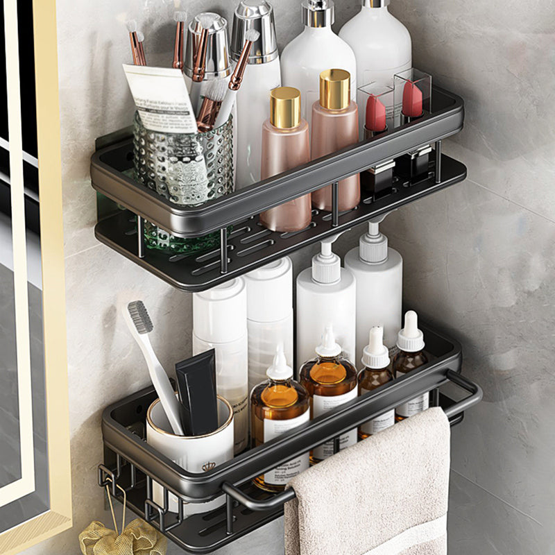 Modern Bathroom Accessories Hardware Set 1/2/3 - Piece Bath Shelf Clearhalo 'Bathroom Hardware Sets' 'Bathroom Hardware' 'Bathroom Remodel & Bathroom Fixtures' 'bathroom_hardware_sets' 'Home Improvement' 'home_improvement' 'home_improvement_bathroom_hardware_sets' 7392190