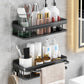 Modern Bathroom Accessories Hardware Set 1/2/3 - Piece Bath Shelf Black 2 Piece Set 2 Clearhalo 'Bathroom Hardware Sets' 'Bathroom Hardware' 'Bathroom Remodel & Bathroom Fixtures' 'bathroom_hardware_sets' 'Home Improvement' 'home_improvement' 'home_improvement_bathroom_hardware_sets' 7392196