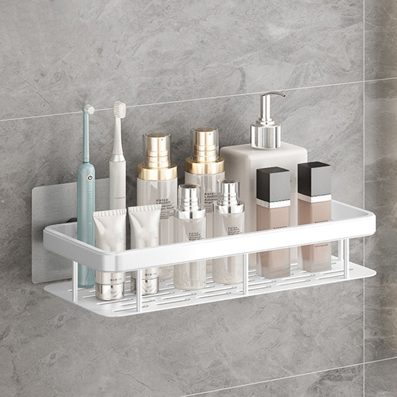 Modern Bathroom Accessories Hardware Set 1/2/3 - Piece Bath Shelf White 1 Piece No Hook Included Clearhalo 'Bathroom Hardware Sets' 'Bathroom Hardware' 'Bathroom Remodel & Bathroom Fixtures' 'bathroom_hardware_sets' 'Home Improvement' 'home_improvement' 'home_improvement_bathroom_hardware_sets' 7392207