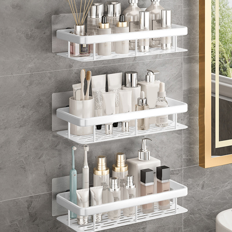Modern Bathroom Accessories Hardware Set 1/2/3 - Piece Bath Shelf White 3 Piece Set No Hook Included Clearhalo 'Bathroom Hardware Sets' 'Bathroom Hardware' 'Bathroom Remodel & Bathroom Fixtures' 'bathroom_hardware_sets' 'Home Improvement' 'home_improvement' 'home_improvement_bathroom_hardware_sets' 7392217